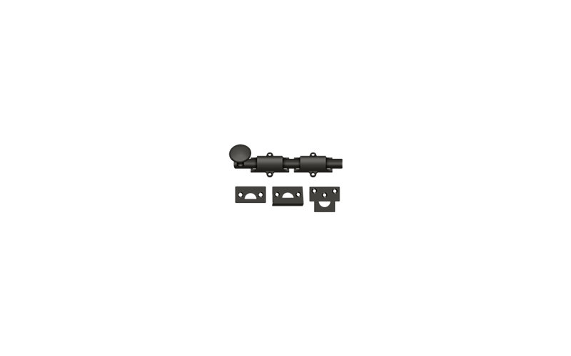 Brass Latch/Catch/Bolt, 1.25" H x 6" W x 1" D, Oil-Rubbed Bronze