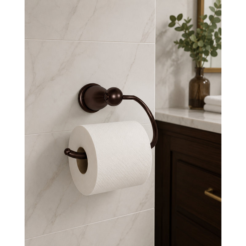 Wall Mounted Toilet Paper Holder, Oil Rubbed Bronze