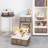 Wicker Storage Baskets, 6 Pack Rectangular Baskets With Handle For Organizing, Cube Storage Bins For Closet/Clothes/Dresser, Brown