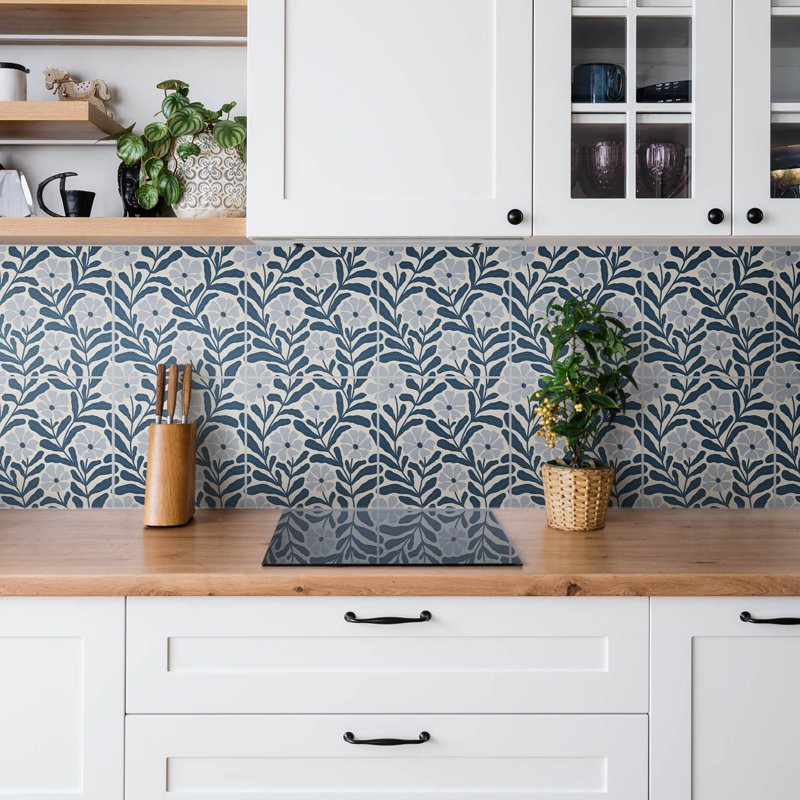 Howery 50 x 100 cm PVC Tile in Blue