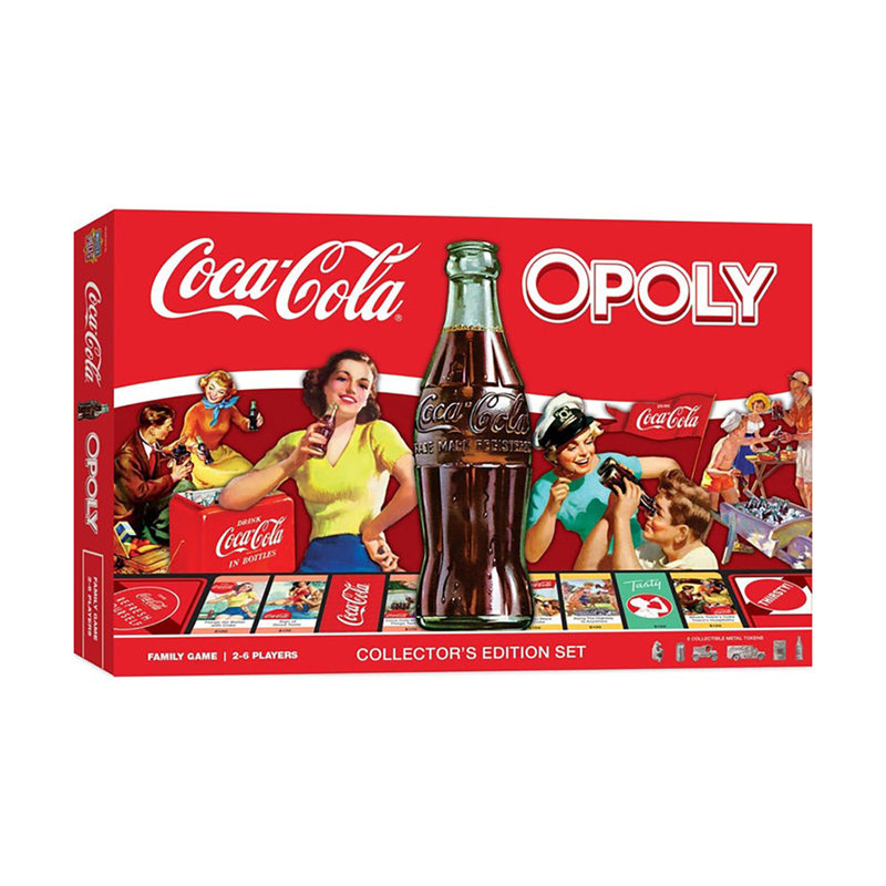 MasterPieces Coca Cola Checkers Board Game