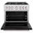 ZLINE 36 in. 5.2 cu. ft. Classic Dual Fuel Range with 6 Burner Gas Cooktop and Electric Convection Oven in Satin Stainless Steel with Door-106888362