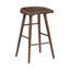Ensemble de meuble-lavabo brun 5 pièces avec repose-pieds en métal et 4 tabourets