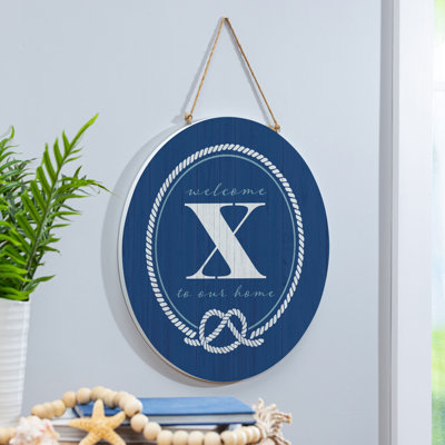 Monogramme de porte côtière 18 po x X