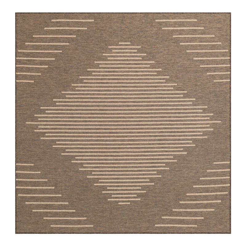 Geometric Indoor Rug, Square 8'
