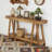 2-Tier Farmhouse Console Table Entryway Table Behind Sofa