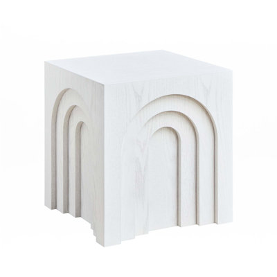 Petite table d'appoint carrée 15,74 po