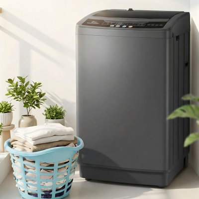 20 LBS High-Capacity Portable Washing Machine - 10 Programs & 8 Water Levels With Built-In Drain Pump, 95% Spin-Dry Efficiency & 85% Energy Savings