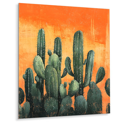 Marthienus - reproduction d'art traditionnelle en métal, art mural en métal Cactus