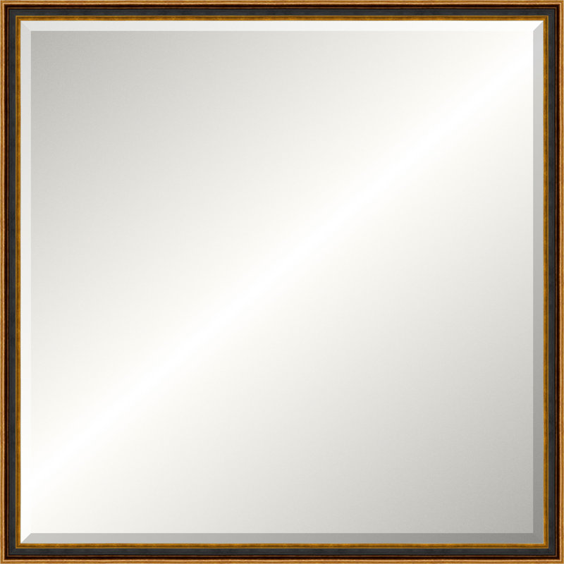 Antique Old World Mirror, Medium Square