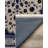 Armend Collection Digital Print Cotton-Polyester Navy Floral Rug-2089960138