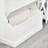 Coat Racks 3-in-1 Entryway Hall Tree with Storage Bench, 4 Hooks &amp; Shoe Storage, Cream White | MDF-883639710
