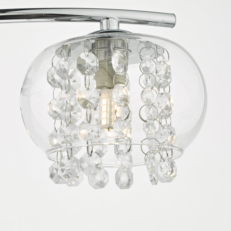 Macsen Glass Semi Flush Mount