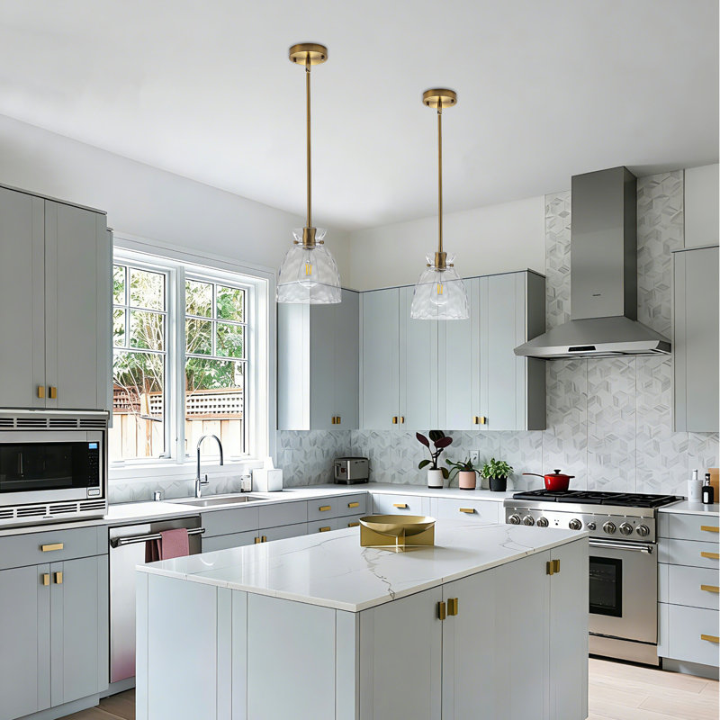 1 - Light Dimmable Dome Pendant Light