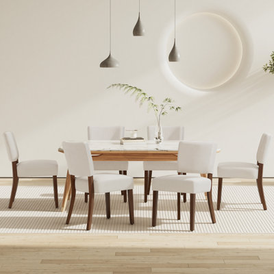 Upholstered Solid Wood Parsons Side Dining Chair
