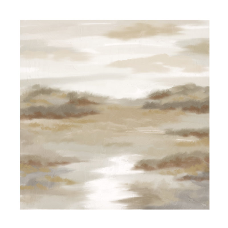 Ligne et pinceau, vue classique, art sur toile, H 14 po x l 14 po