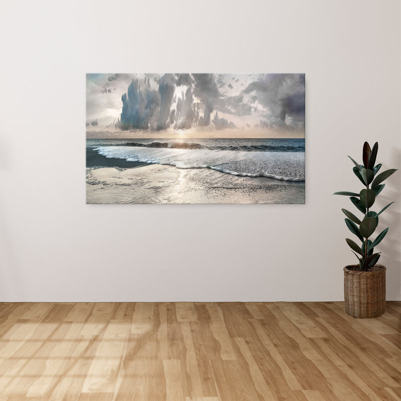 "Soft Tides II" by Mike Calascibetta Print on Canvas, 28" H x 48" W x 1.5" D