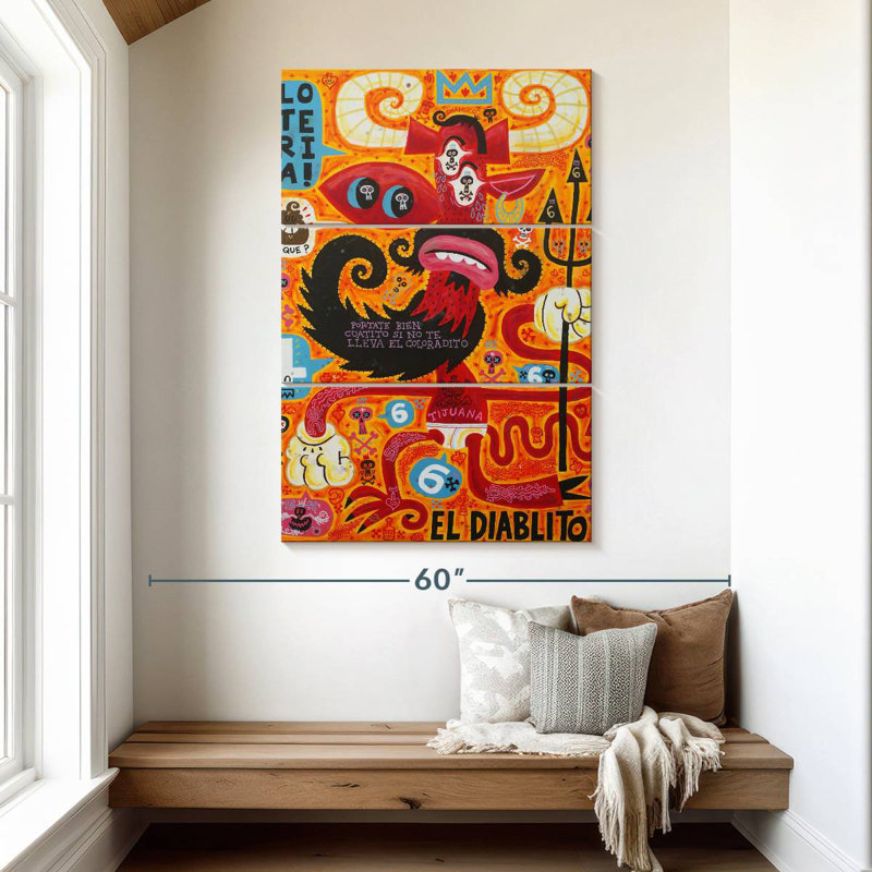 Kelan Loteria, 50" H x 32" W