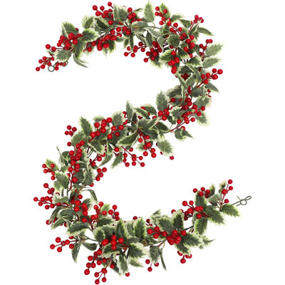 71" in. Faux Berry Garland