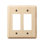 Amerelle Contemporary Unfinished Beige 2 gang Wood Decorator Wall Plate 1 pk