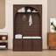 Arbre d'entrée Chic Mudroom avec tablettes réglables et crochets-458697821