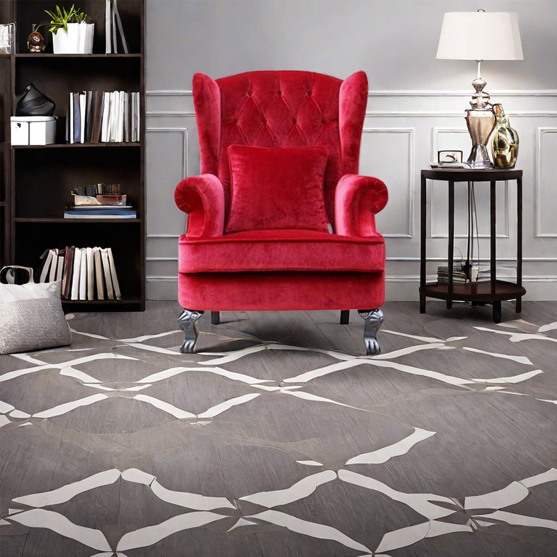 Fauteuil inclinable Laerte, Mélange de polyester rouge