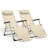 Outdoor Folding Lounge Chairs Recliner, Foldable Reclining Chair with Adjustable Backrest & Footrest-91677059