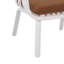 Fauteuil club d'extérieur Huron PP, finition blanche avec coussin brun, ensemble de 2-929550113