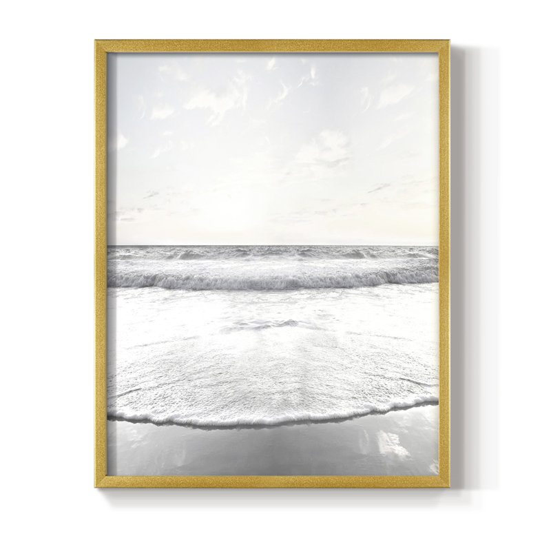 Reproduction encadrée Serene Shore - bois massif, H 28 po x l 22 po