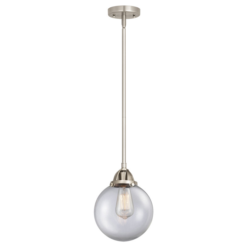 Nouveau 2 - Frederick - Mini-luminaire suspendu sur tige 1 lumière - Ampoule DEL - - Abat-jour, H 44 po x l 8 po x P 8 po