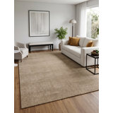 Sita Hand Loomed Rectangle Indoor Area Rug in Beige