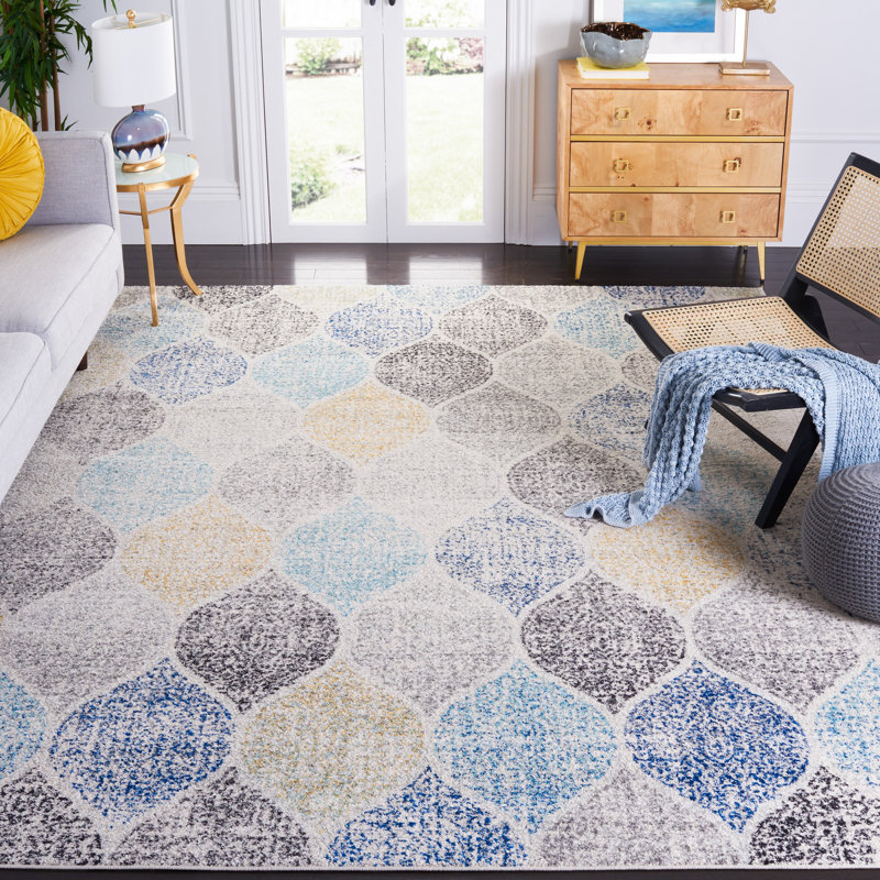Nevaeh Performance Geometric Rug, Rectangle 12' x 15'