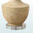 Leyton Table Lamp in Beige Resin and Linen Shade, 27.84'' H X 15.77'' W X 15.77'' D