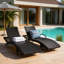 Chaise longue d'extérieur en osier-1112176279