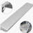 Concession Shelf 70.8L x 11.4W Inch with Stainless Steel Frame and Surface Board for Food Trailer Serving Window