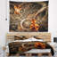 Tapisserie fleur abstraite abstraite-28498359