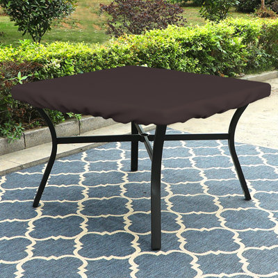 Couvercle de table de patio carré multi-usage robuste, revêtement de table imperméable pour l'extérieur résistant aux rayons UV