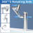 Chrome Single Handle Bathroom Faucet With Temperature Display And 1080° Swivel-123382635