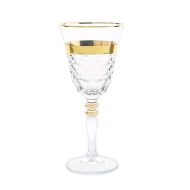 Ashland 10 oz. Crystal All Purpose Wine Glass (Set of 4) Rosdorf Park