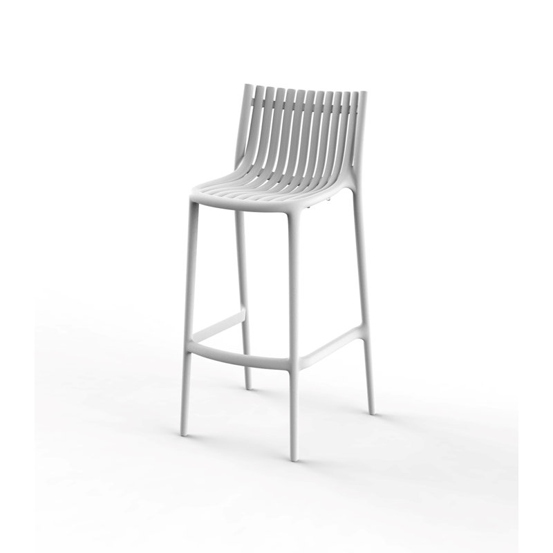 Ibiza 30” Patio Bar Stool, White