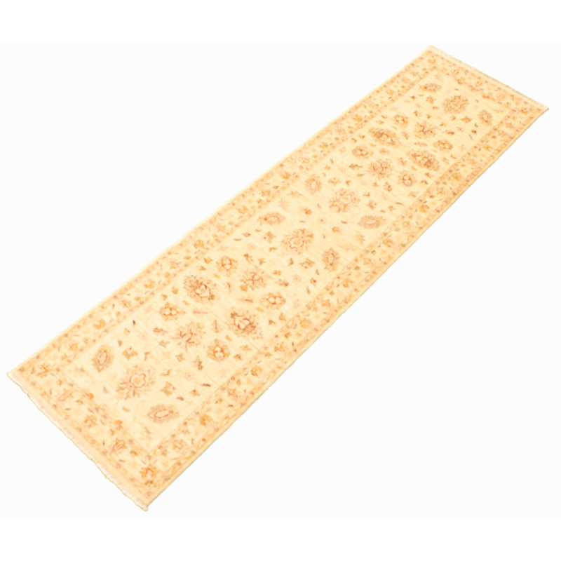 Tapis de couloir unique en laine noué à la main nouvel âge 2 pi 7 po x 9 pi 9 po Gyanendra