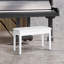 Banc de piano, fauteuil de piano en duo avec coussin rembourré en similicuir et structure en bois, banc à clavier capitonné