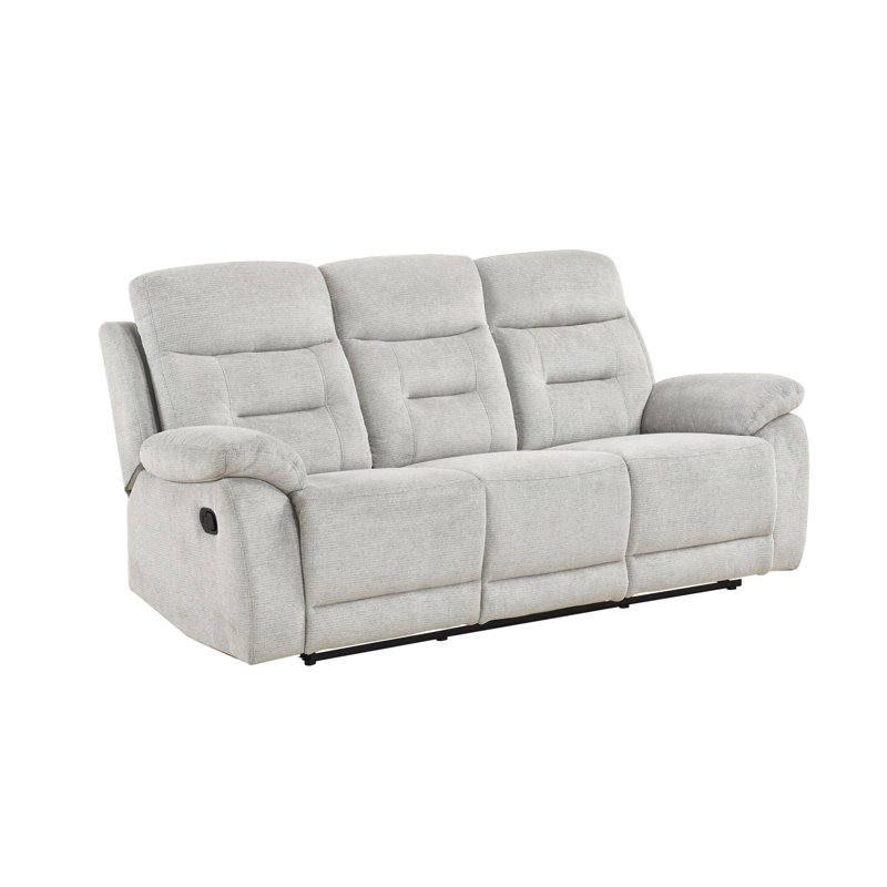 Canapé double inclinable, chenille beige, Beige