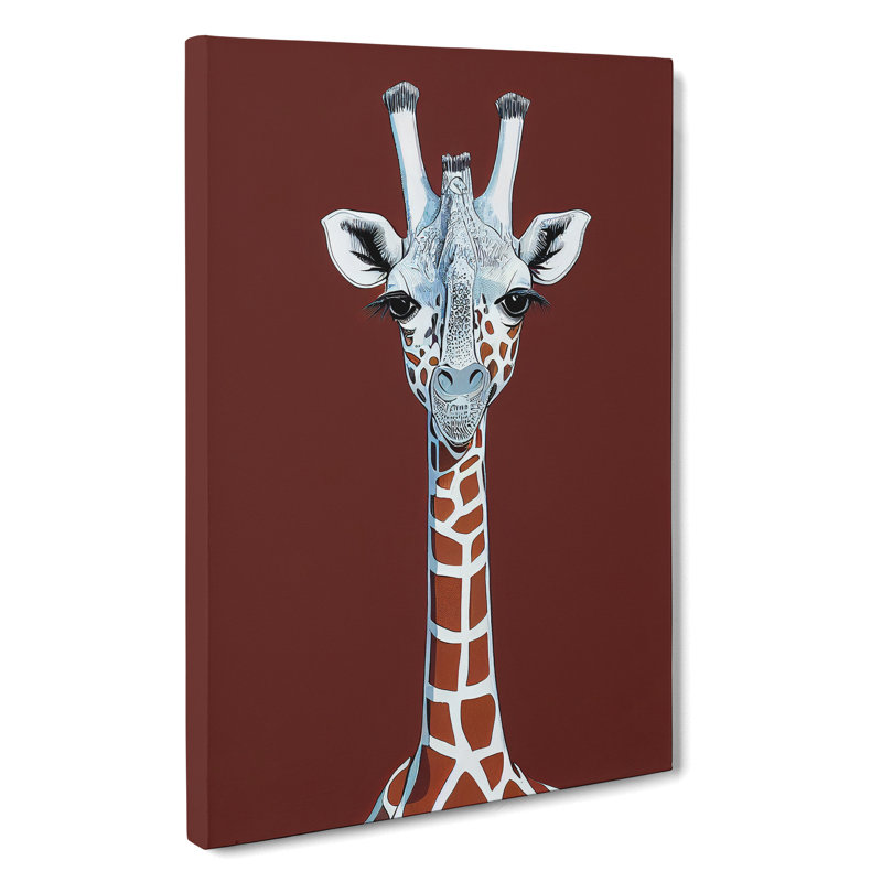 Unique Giraffe - Wrapped Canvas, 50cm H x 35cm W x 3cm D