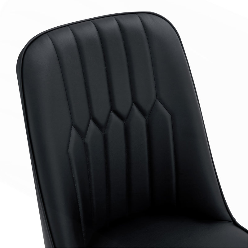 Chaises de salle à manger confortables en cuir PU de style moderne et élégant pour la cuisine, la chambre à coucher et le bureau