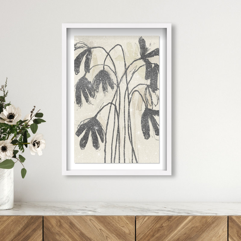 Tree Abstract Studio Print by Oliver Gal, 16.5"H x 11.5"W, White Shadowbox