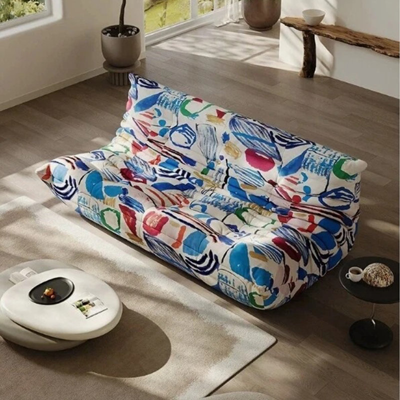 65'' W Bean Bag Chair, Lazy Floor Sofa Couch, Large Bean Bag Chair For Adults, Bean Bag Chairs For Teens With High-Resilience Foam, Non-Slip Base Floor Lounge Sofa, Living Room