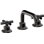 Descanso 8" Widespread Lavatory Faucet with Cross Carbon Fiber Handle and Completely Finished ZeroDrain