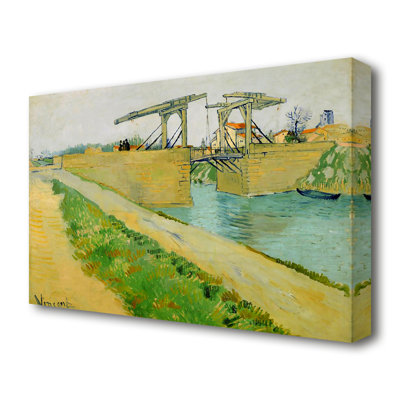 The Langlois Bridge by Vincent Van Gogh - Wrapped Canvas Painting