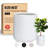 Kute Nest Indoor/Outdoor Contract Grade Medium Conico Fiberstone Planter H14" x D13.7" (Santorini White) - Pot Opening 10.6"-114407579-114407578